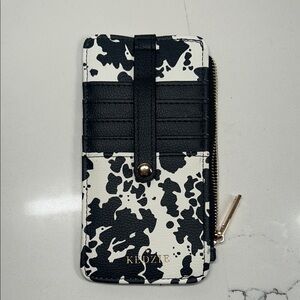 Chic Black and White Card Holder
